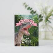Tレックス、ジュラシック・ワールド、ジャングル・バースデー・ガール ポストカード (スタンド正面)