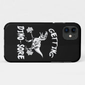 Tレックス,ディーノマッサージおもしろい,漫画,トレーニング Case-Mate iPhoneケース (裏面(横))