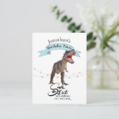 Tレックス、日にちを覚えておいてよ 少年 ポストカード (スタンド正面)