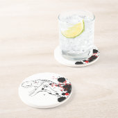 Tレックス（赤と黒） コースター (側面)