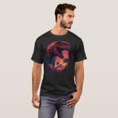 TレックスVAPORWAVE美学スタイル使用ルック遭難時 Tシャツ (正面フル)