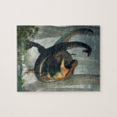 Tレックスvsタイタノボア ジグソーパズル (横)