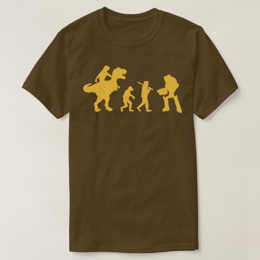 Tレックスvsロボット Tシャツ (デザイン正面)