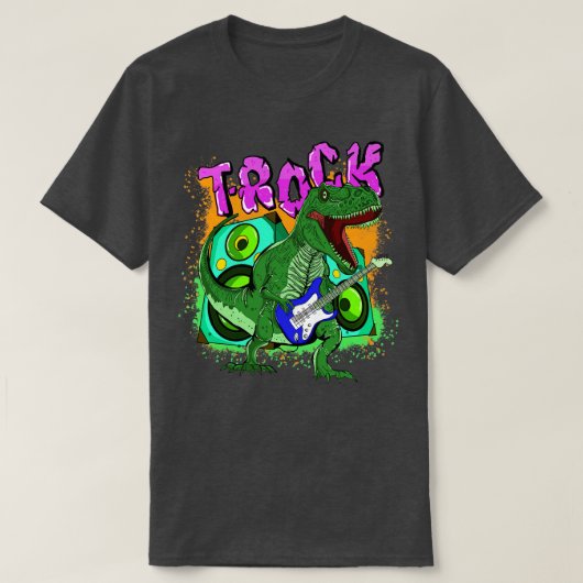 Tロック遊のギター Tシャツ (デザイン正面)