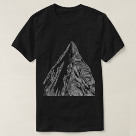 Tワイシャツ黒いロッキー山脈のピーク Tシャツ