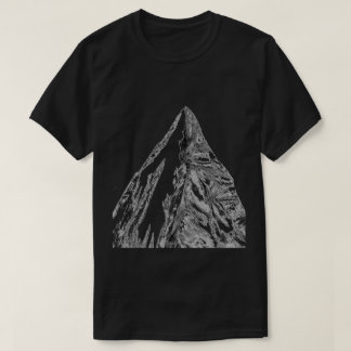 Tワイシャツ黒いロッキー山脈のピーク Tシャツ