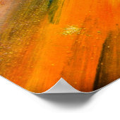 t上数々のの色の長い斜めの水の色のストローク ポスター (角)