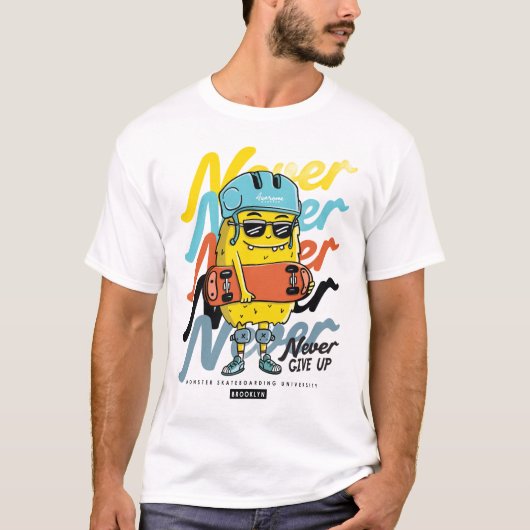 T与えシャツを決してアップしない Tシャツ (正面)
