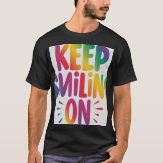 T保シャツに微笑み Tシャツ