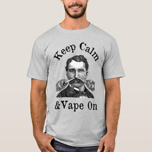 T保シャツは落ち着いてVape Tシャツ (正面)