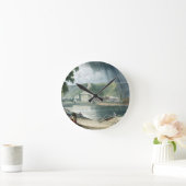 「T刻まれるセーヌ河の意見」からのラロシュ、 ラウンド壁時計 (ホーム)