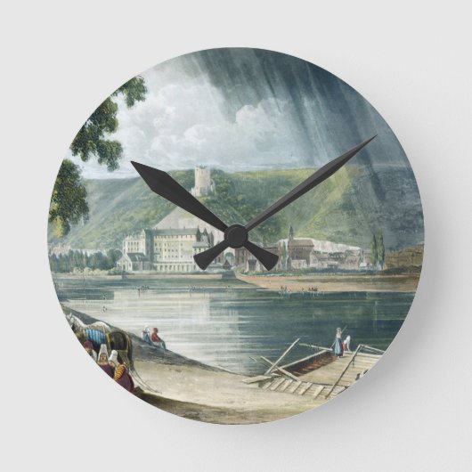 「T刻まれるセーヌ河の意見」からのラロシュ、 ラウンド壁時計 (正面)