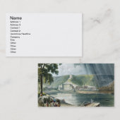 「T刻まれるセーヌ河の意見」からのラロシュ、 名刺 (正面/裏面)