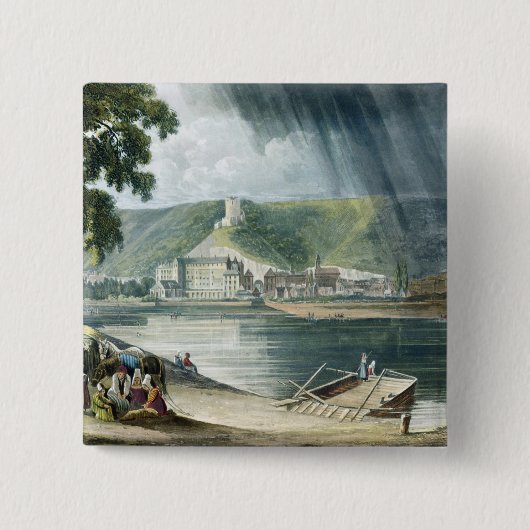 「T刻まれるセーヌ河の意見」からのラロシュ、 缶バッジ (正面)