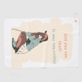 「T型だ、確かに！」 ゴルフタオル (横)