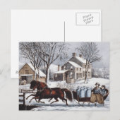 T型冬の乗り物 ポストカード (正面/裏面)