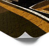 T型簡単淡い色の ポスター (角)