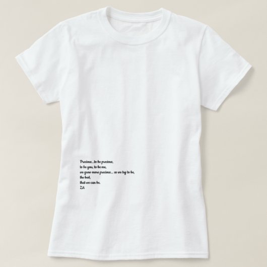 T大切シャ大切ツ Tシャツ (デザイン正面)