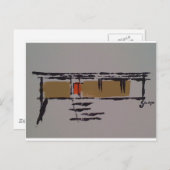 T字型のアイクラーの家#3 ポストカード (正面/裏面)