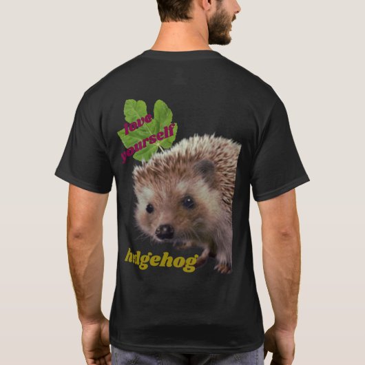 T実在シャツのハリネズミ Tシャツ (裏面)