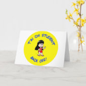 t愛チー大je学生バックオフ カード (黄色い花)