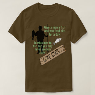T教えシャツを釣おもしろいる人 Tシャツ