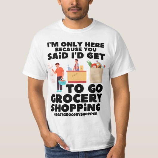 T最高のシャツの食料品買い物客 Tシャツ (正面)