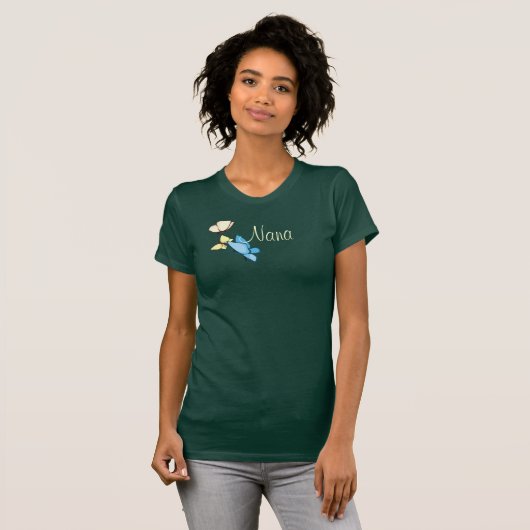 T最高のシャツ蝶のナナ Tシャツ (正面フル)