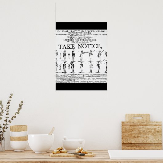 T期間中に使用された陸軍の採用通知 ポスター (キッチン)