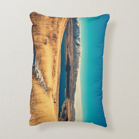 T湖ジョン山の景勝表示ポイントT湖 アクセントクッション (裏面(縦))