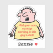 T熱狂するシャツをスローガンに掲げた漫画家 シール (シート)