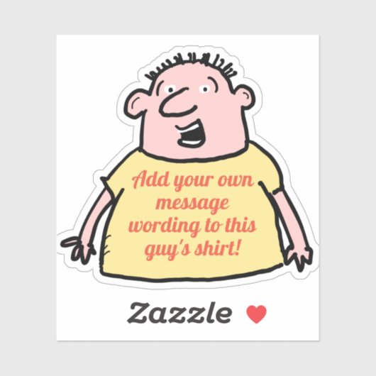 T熱狂するシャツをスローガンに掲げた漫画家 シール (シート)