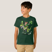 T熱狂するレックスSt patricks dayのレプレおもしろいシャン Tシャツ (正面フル)