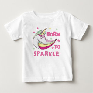 T生まれシャツを輝かせる ベビーTシャツ