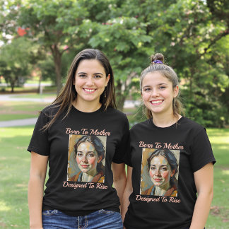 T生まれ型を上昇するように設計された母型 Tシャツ