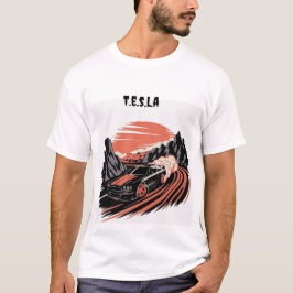 T男性へシャツt.e.s.l.a Tシャツ