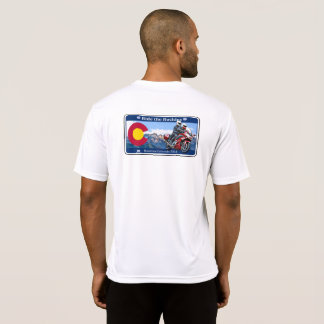t短いロッキー山脈に乗って下さい tシャツ