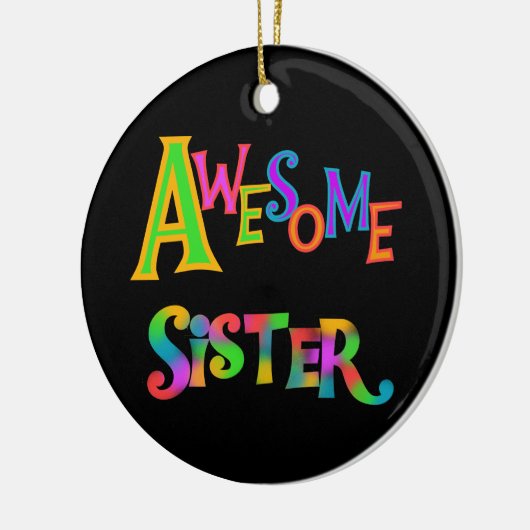 T素晴らしシャツとギフトの姉 セラミックオーナメント (左)