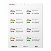 T素晴らしシャツとギフトの姉 ラベル (フルシート)