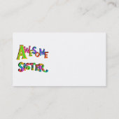 T素晴らしシャツとギフトの姉 名刺 (裏面)