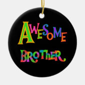 T素晴らしシャツとギフト兄弟 セラミックオーナメント (正面)