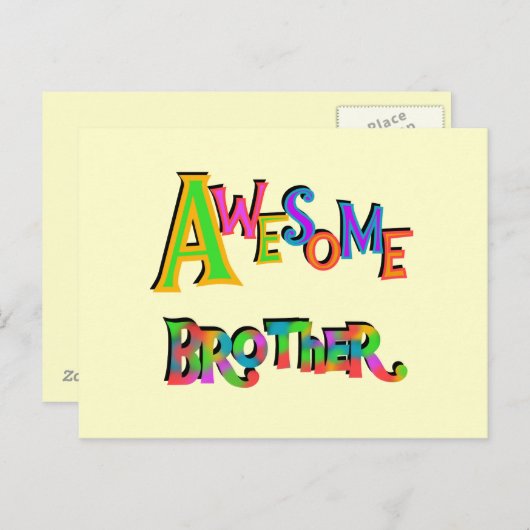 T素晴らしシャツとギフト兄弟 ポストカード (正面/裏面)