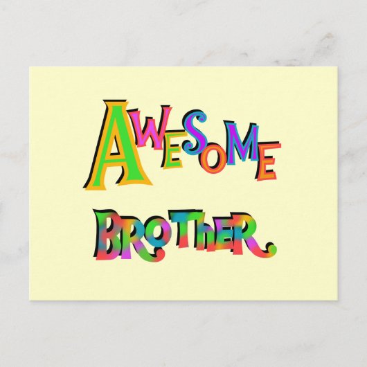 T素晴らしシャツとギフト兄弟 ポストカード (正面)