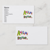 T素晴らしシャツとギフト兄弟 名刺 (正面/裏面)