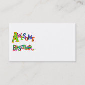 T素晴らしシャツとギフト兄弟 名刺 (裏面)