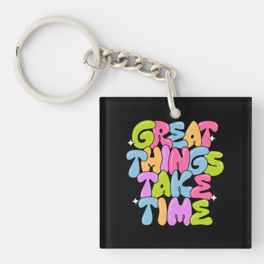 T素晴らしシャツの時間がかかる キーホルダー (正面)