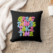 T素晴らしシャツの時間がかかる クッション (ブランケット)