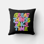 T素晴らしシャツの時間がかかる クッション (裏面)