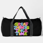 T素晴らしシャツの時間がかかる ダッフルバッグ (正面)