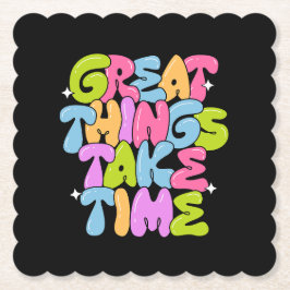 T素晴らしシャツの時間がかかる ペーパーコースター